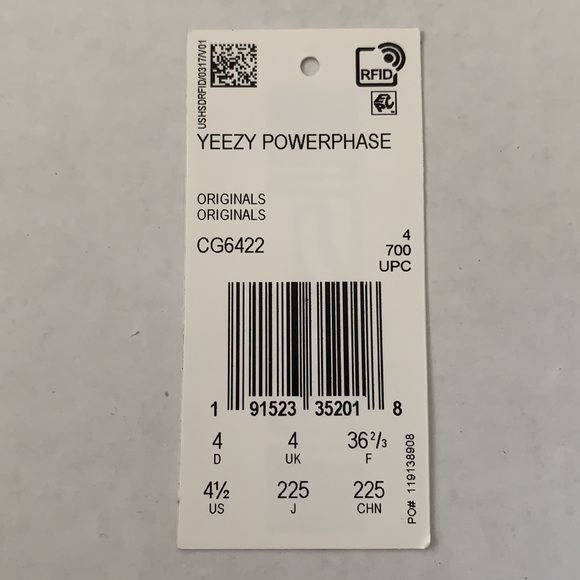 Adidas Yeezy Powerphase Calabasas Grey Sneaker Size W6/M4.5 - Picture 9 of 13